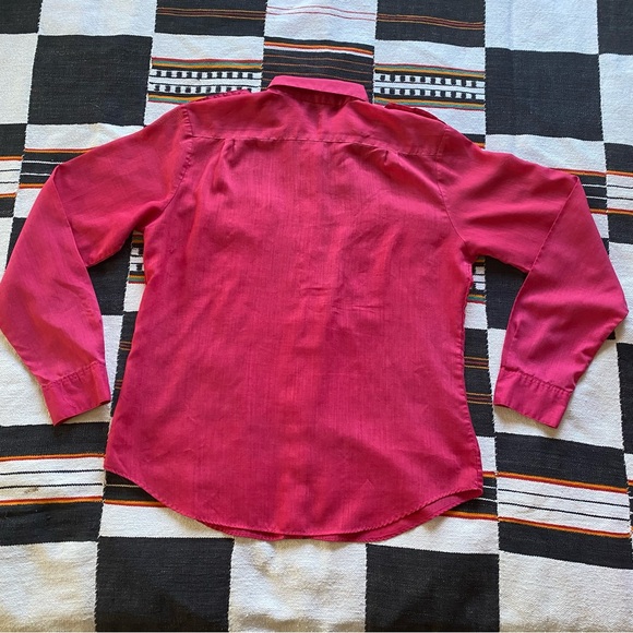 Vintage Cherry Stix ltd Pink Button down Polycotton Top. 1960’s. Large. Pockets. - Picture 10 of 16